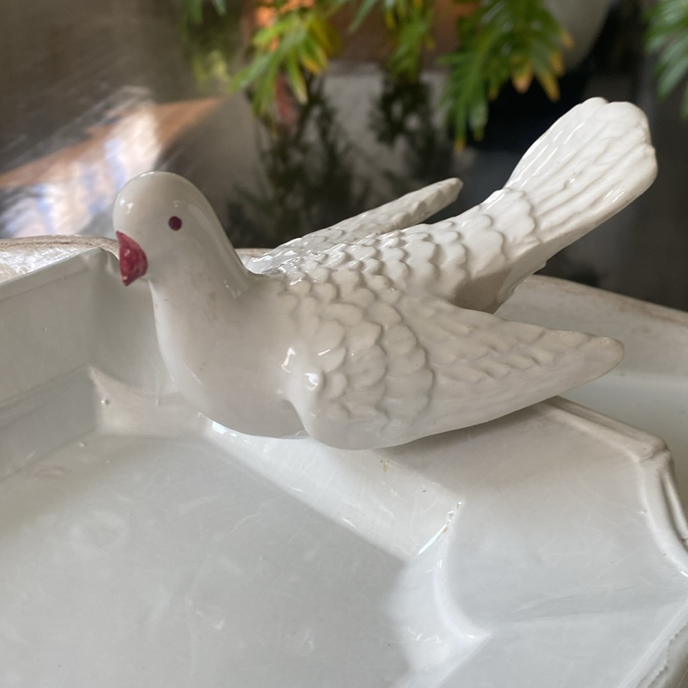 Vintage House of Goebel Italy White Dove Dish Trinket Dish - - Picture 2 of 8